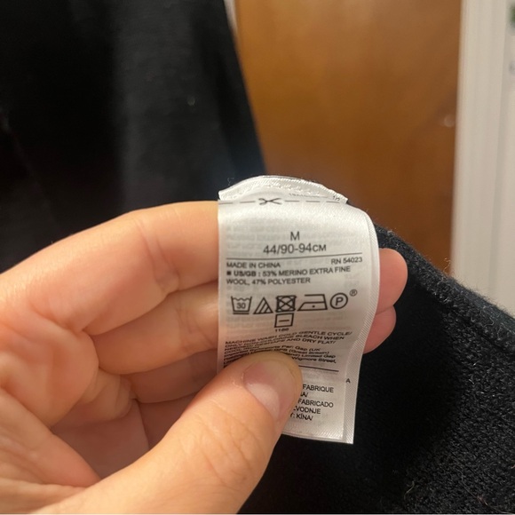 Banana Republic size Medium Black Open Front Longline Cardigan - Picture 3 of 7